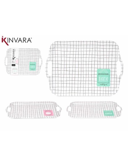 BANDEJA MELAMINA 42X30CM SURT 2 CUADROS