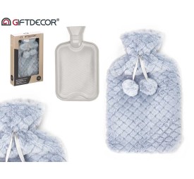 BOLSA AGUA 1.8L FUNDA PELO GRIS