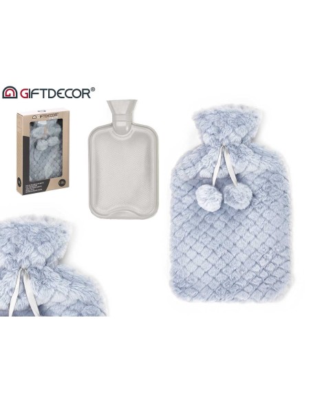 BOLSA AGUA 1.8L FUNDA PELO GRIS