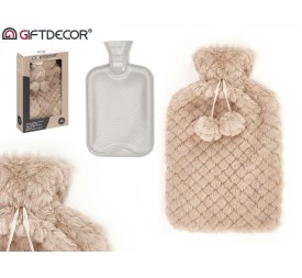 BOLSA AGUA 1.8L FUNDA PELO BEIS