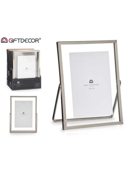 MARCO METAL PLATA 10X15CM