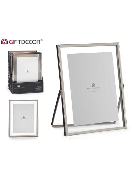 MARCO METAL PLATA 13X18CM