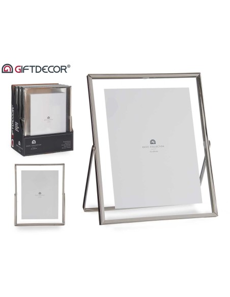 MARCO METAL PLATA 15X20CM
