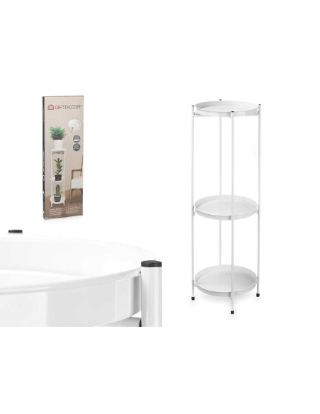 ESTANTE TRES ALTURAS BLANCO 24 x 24 x 81 cm.