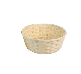 CESTA BAMBU NATURAL REDONDA XL 24x24x9cm
