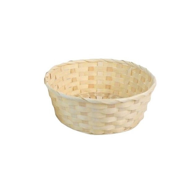 CESTA BAMBU NATURAL REDONDA XL 24x24x9cm