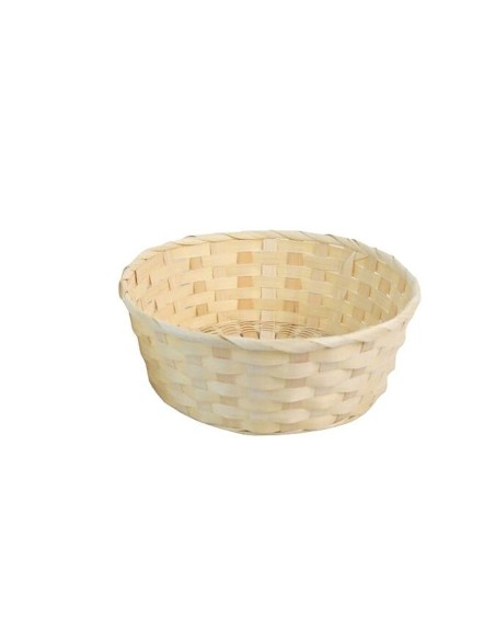 CESTA BAMBU NATURAL REDONDA XL 24x24x9cm