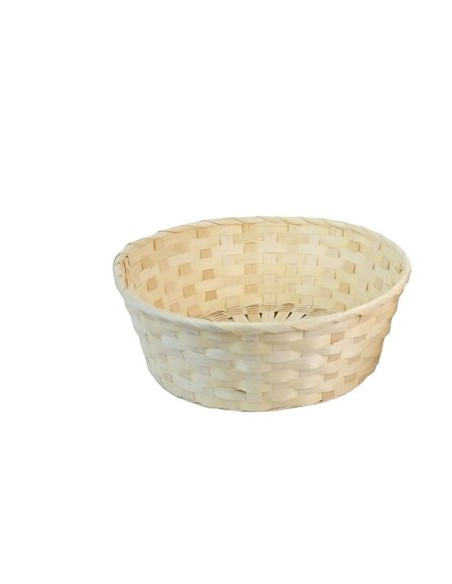 CESTA BAMBU NATURAL REDONDAXXL 28x28x18cm.