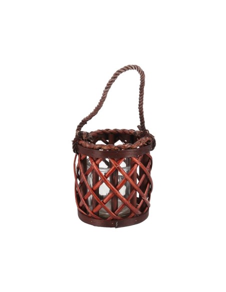 PORTAVELAS C/VASO CRISTAL CAMBIL 15X13CM