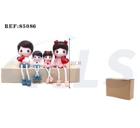 FIGURA DECORACION  FAMILIA 20cm