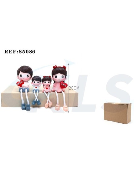 FIGURA DECORACION  FAMILIA 20cm