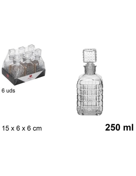 BOTELLA CRISTAL LICOR TAJO 250ML