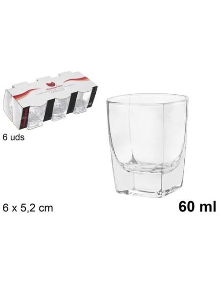 VASO CHUPITO CRISTAL CASTILLO 60 ML(1Unid)
