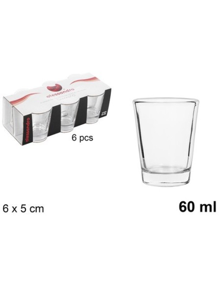 VASO CHUPITO CRISTAL DAMASCO 60 ML(1Unid)