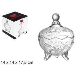 BOMBONERA CRISTAL SINGAPUR 14X17,5 CM