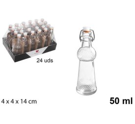 BOTELLA TORRE CON TAPÓN GASEOSA 50 ML