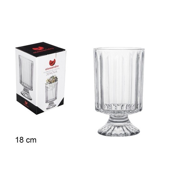 FLORERO CRISTAL GÉNOVA 18 CM