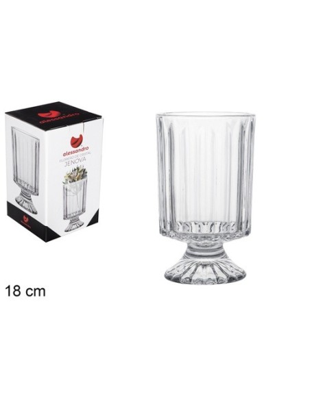 FLORERO CRISTAL GÉNOVA 18 CM