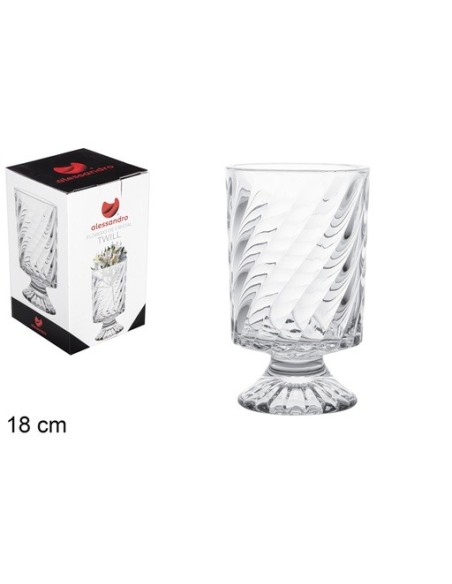 FLORERO CRISTAL TWILL 18 CM