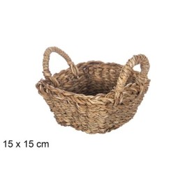 CESTA SEAGRASS CUADRADA CON ASAS 15X15CM