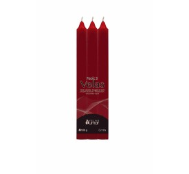 PACK 3 VELAS CIRIO BURDEOS