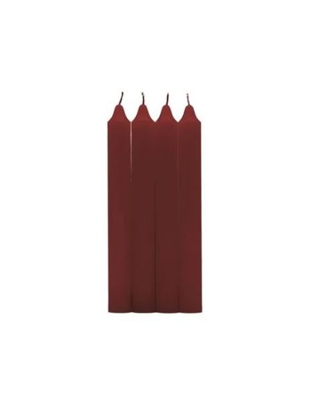 PACK 4 VELAS CILINDRICAS BURDEOS PACK 4 VELAS CILINDRICAS BURDEOS