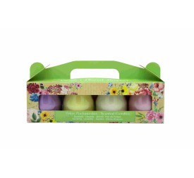 PACK 4 VASOS YOGURT FLORAL BASKET
