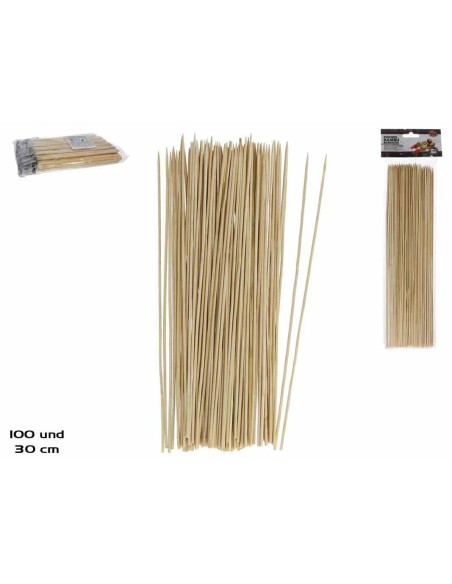 PINCHOS BAMBU BARBACOA X100 - 30CM