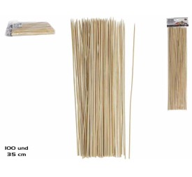 PINCHOS BAMBU BARBACOA X100 - 35CM