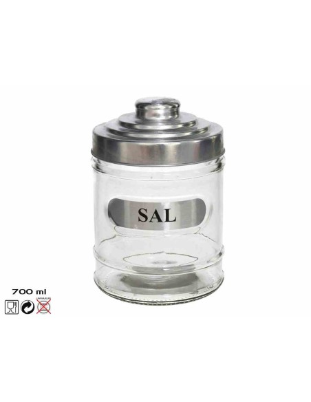 TARRO SAL  SILVER 700 ML CRISTAL