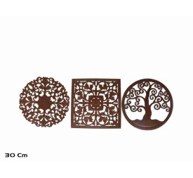 MANDALA 30 CM MARRON 3 STD