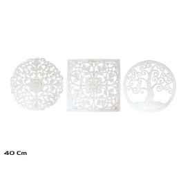 MANDALA 40 CM BLANCO 3 STD