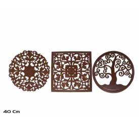 MANDALA 40 CM MARRON 3 STD