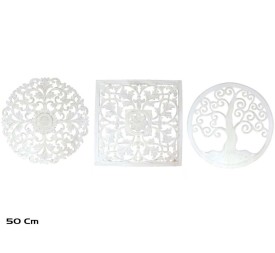 MANDALA 50 CM BLANCO 3STD