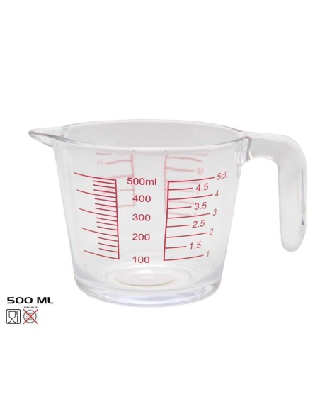 JARRA MEDIDORA CRISTAL 500ML LINDA