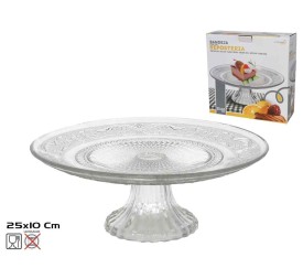 BANDEJA REPOSTERIA CON PIE 25X10CM