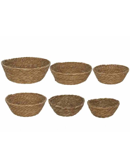 SET 6 CESTAS NATURA 28X28X10