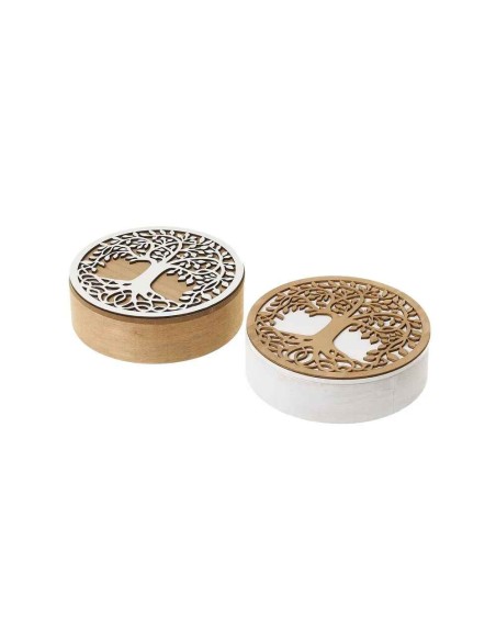 CAJA 2/C CONTRACHAPADO-MDF 17 X 17 X 5 CM