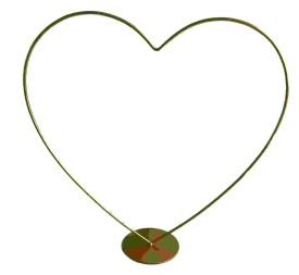 CORAZON DE ORO SOBRE PEDESTAL D40