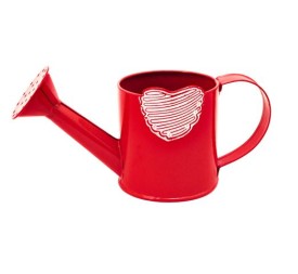 REGADERA METAL CORAZON ROJO PICC. D.8H8