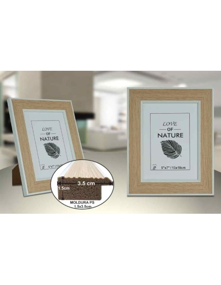 PORTAFOTO PLASTICO PS-521 13X18CM(12/24)