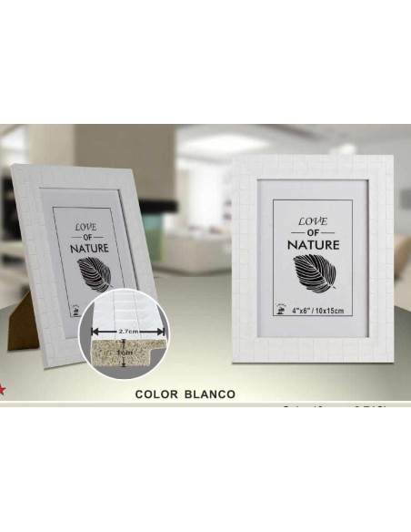 PORTAFOTO C.BLANCO PS-515 10X15CM(12/48)