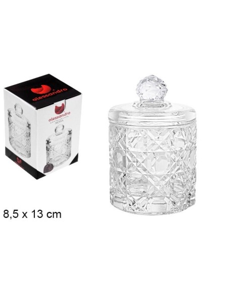 BOMBONERA CRISTAL NORA 8,5X13CM