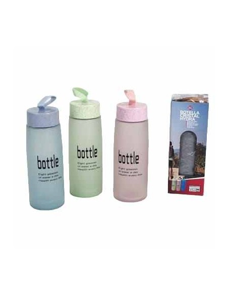 BOTELLA CRISTAL HYDRA 450 ML 3 SURT