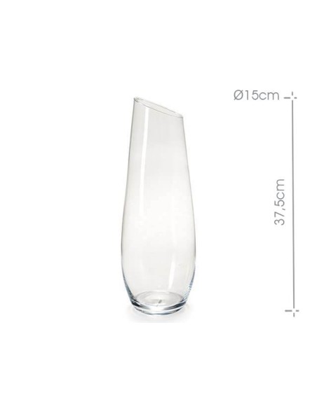 JARRON CRISTAL BOCA CORTADA