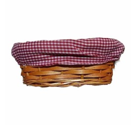 PANERA MIMBRE OVALADA MIEL Y TELA