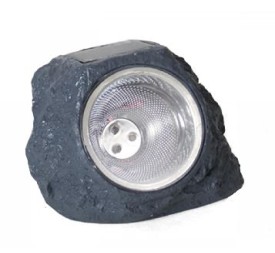 PIEDRA LUZ SOLAR RESINA 4 LED 14X11X10.5 XXXXXX