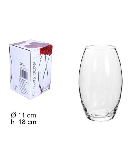 FLORERO CRISTAL 11X18CM