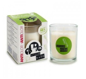 VELA VASO CRISTAL 30H ANTIOLOR BAÑO