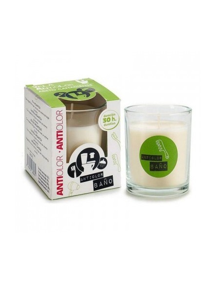 VELA VASO CRISTAL 30H ANTIOLOR BAÑO